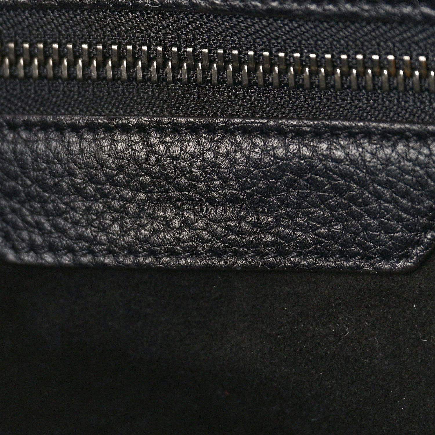 Celine Drummed Calfskin Mini Luggage Black 6 of 11