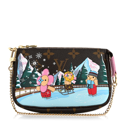 Louis Vuitton Monogram 2023 Christmas Animation Alpine Pochette Accessories Pink 1 of 7