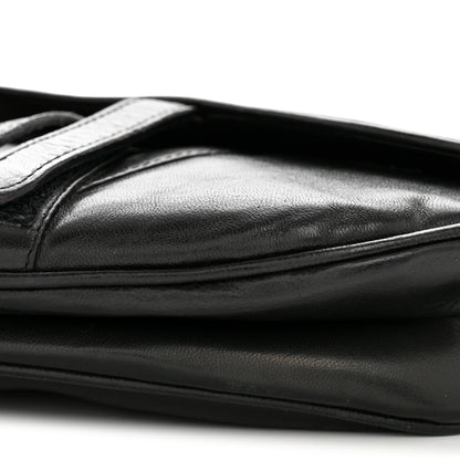 Christian Dior Calfskin Saddle Bag Black 10 of 14