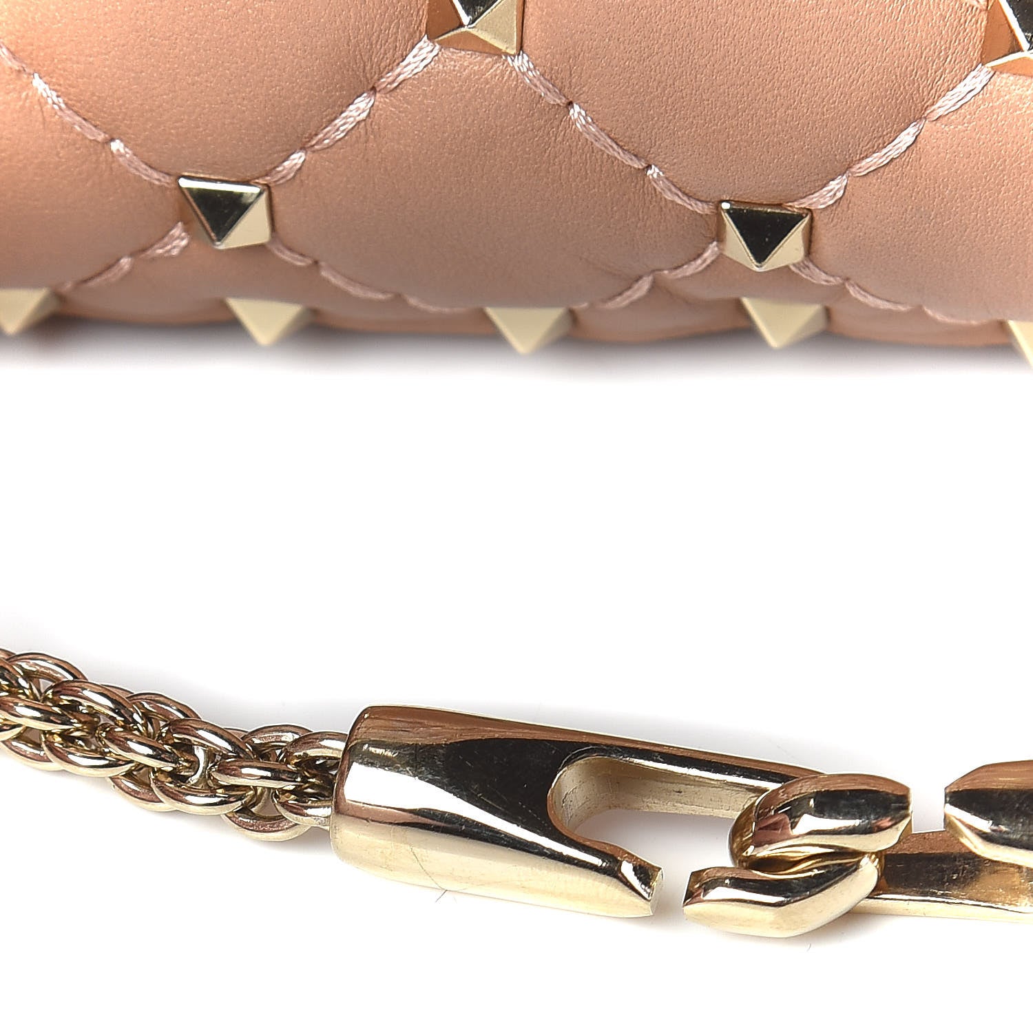 Valentino Garavani Nappa Large Rockstud Spike Shoulder Bag Soft Noisette 14 of 15