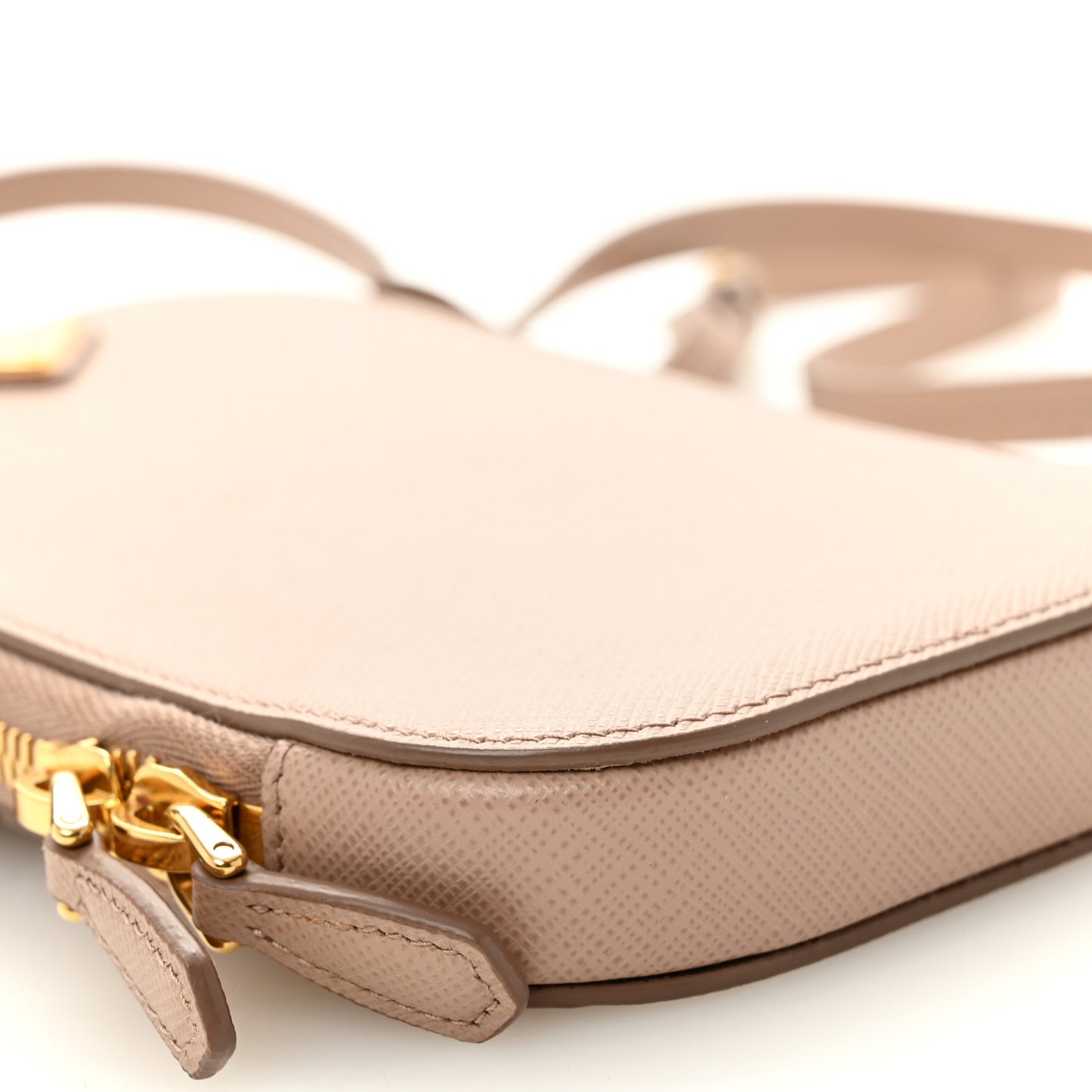 Saffiano Triangle Mini Bag Cipria