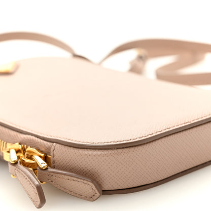 Prada Saffiano Triangle Mini Bag Cipria 9 of 11