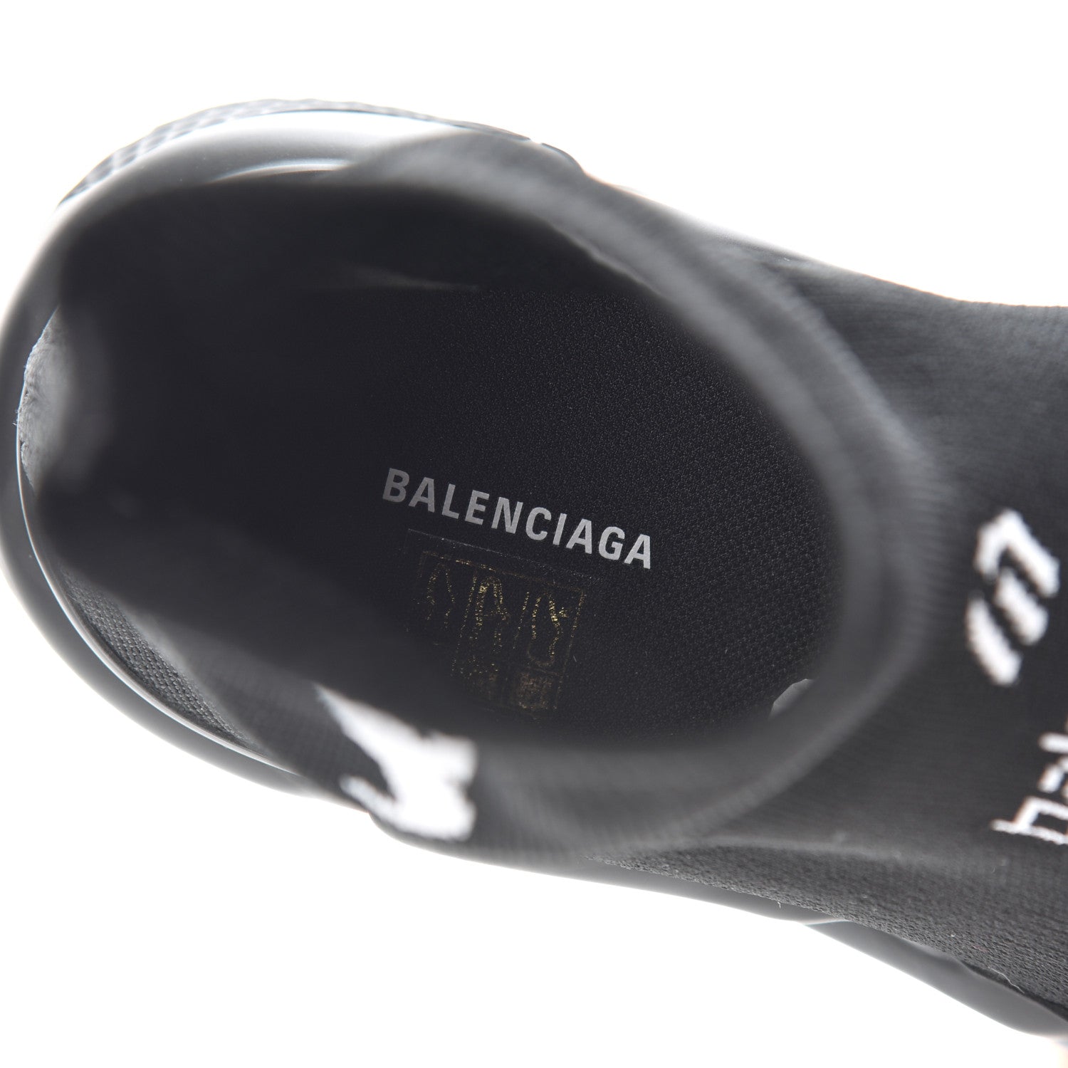 Balenciaga Neoprene Knit Soccer Mens Speed Sneakers 41 Black 6 of 9