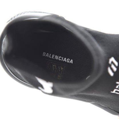 Balenciaga Neoprene Knit Soccer Mens Speed Sneakers 41 Black 6 of 9