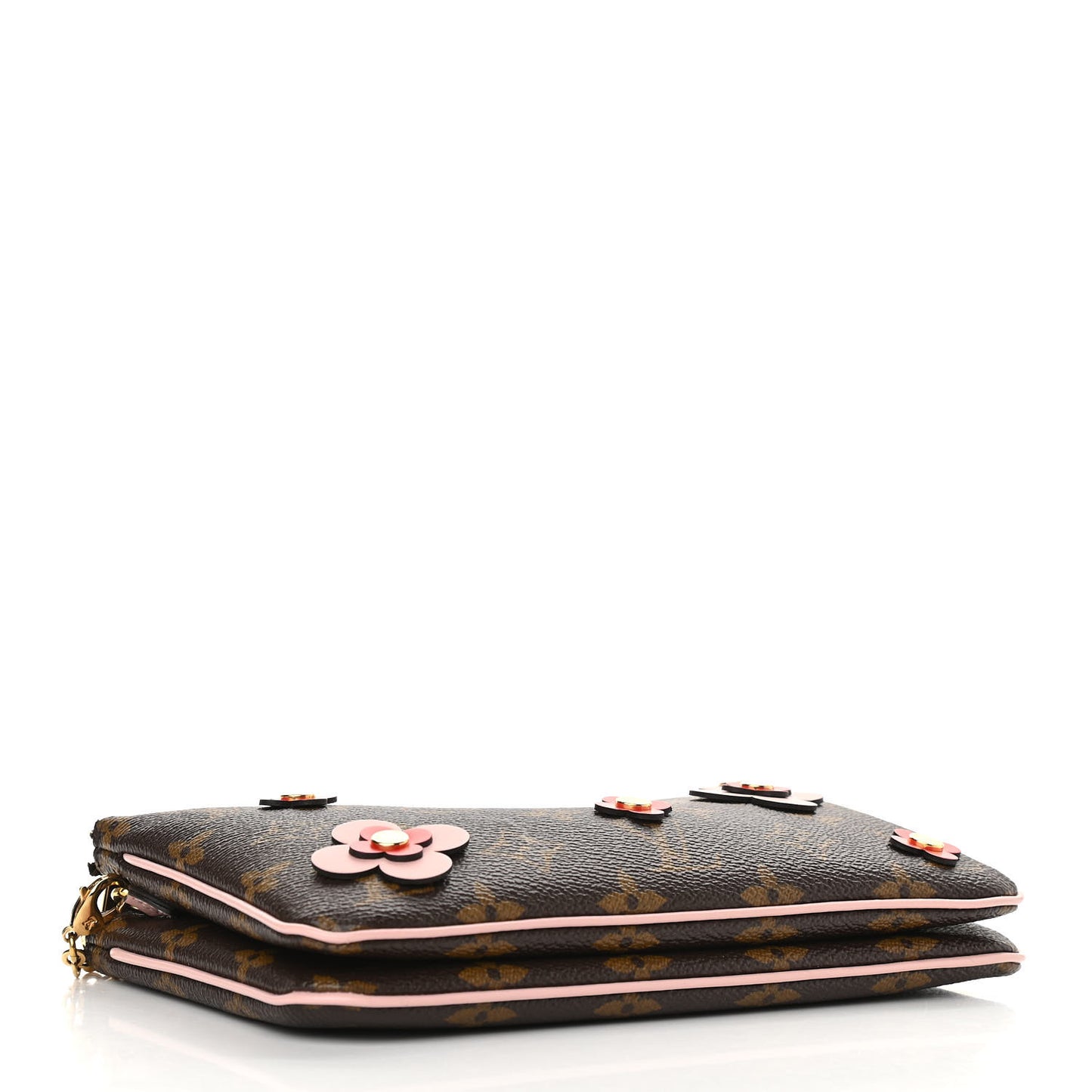Monogram Blooming Flowers Double Zip Pochette