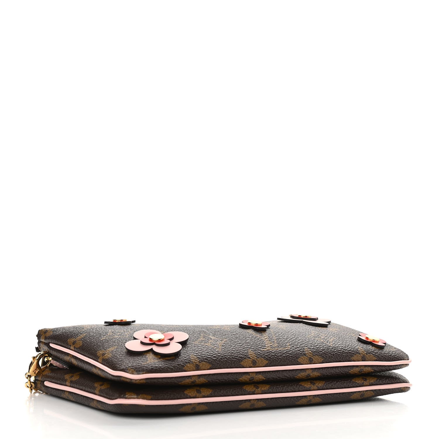 Louis Vuitton Monogram Blooming Flowers Double Zip Pochette 4 of 11
