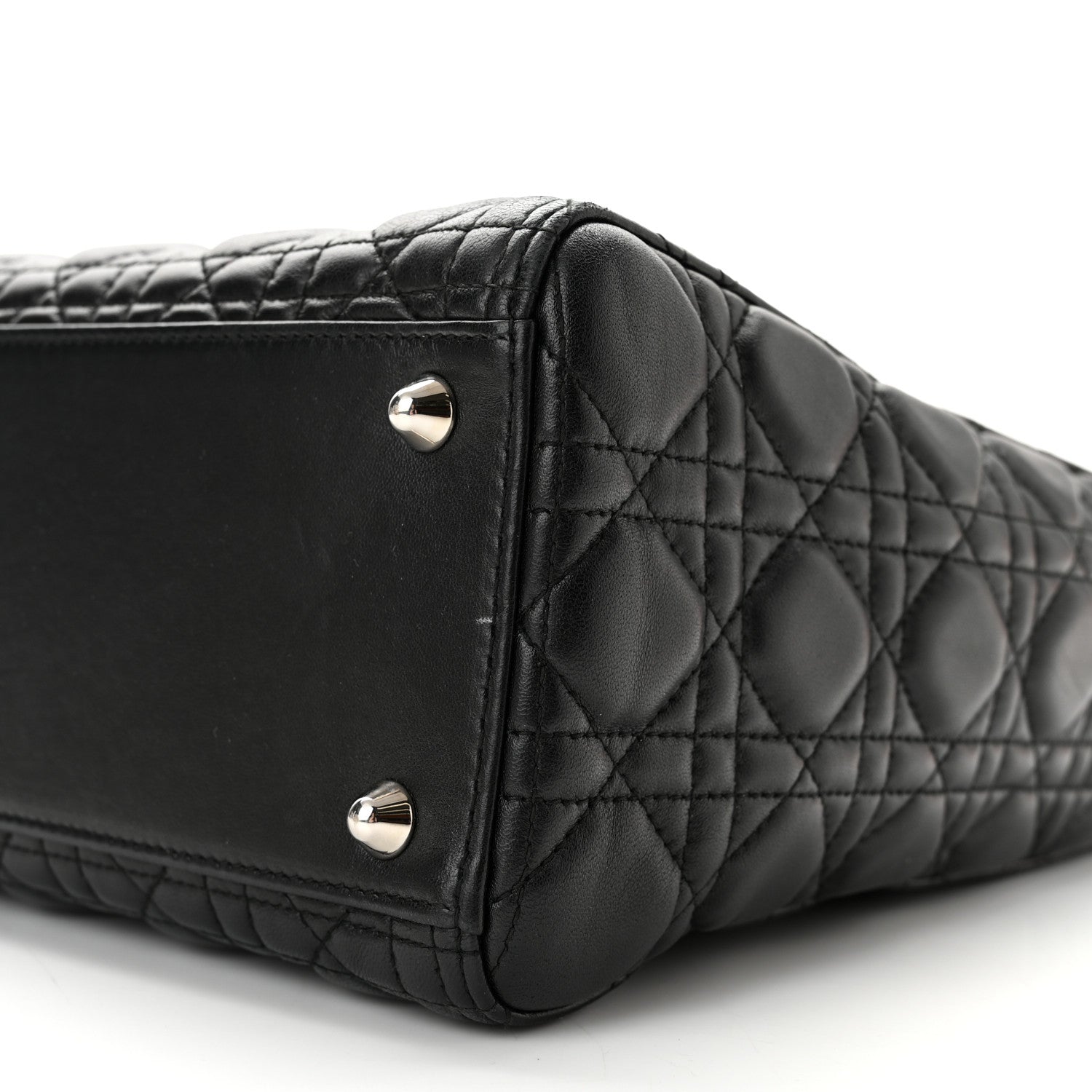 Christian Dior Lambskin Cannage Large Lady Dior Black 10 of 10