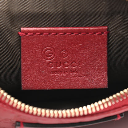 Gucci Microguccissima Key Ring Coin Case Hibiscus Red 6 of 8