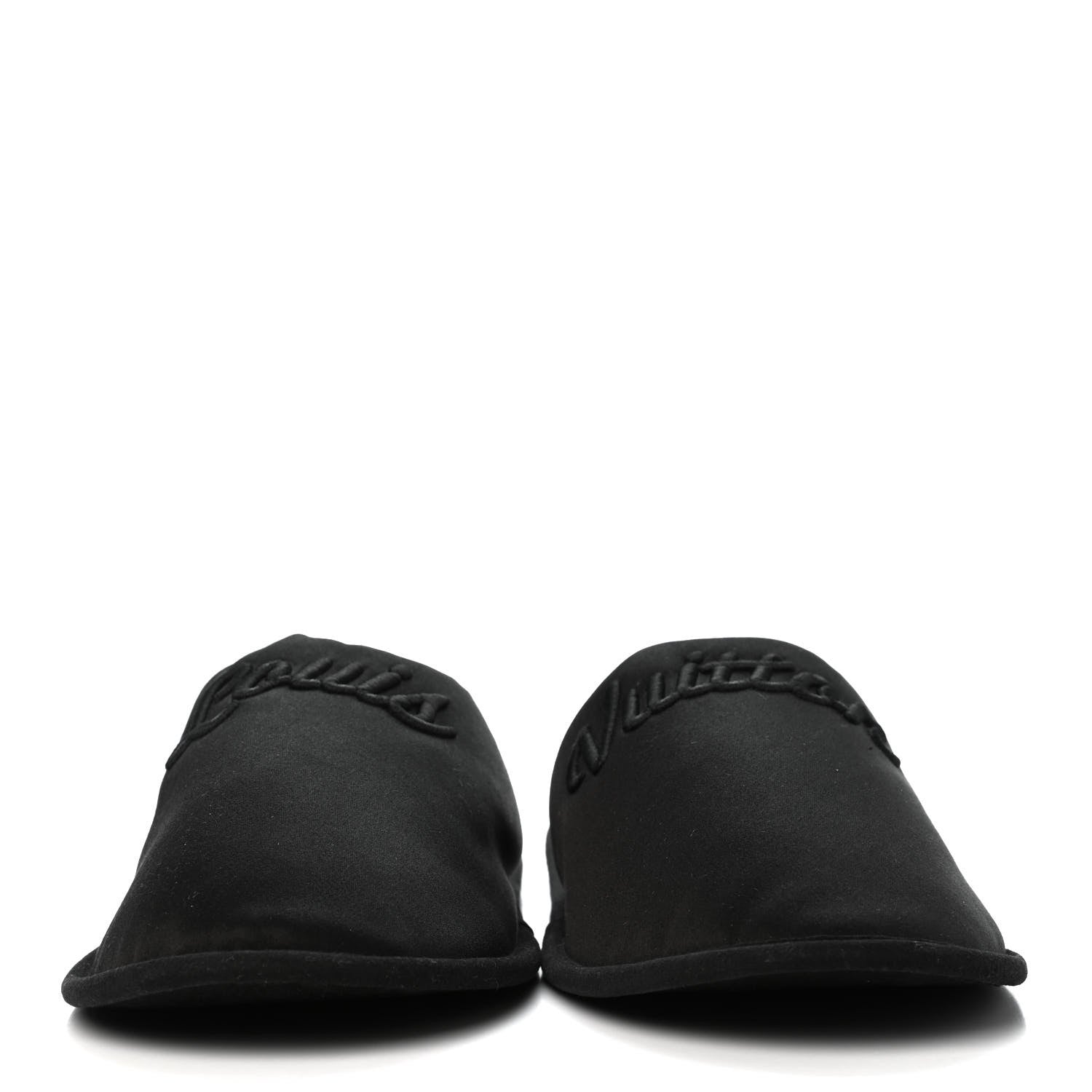 Louis Vuitton Satin LV Suite Flat Mule Black 36-37 2 of 8