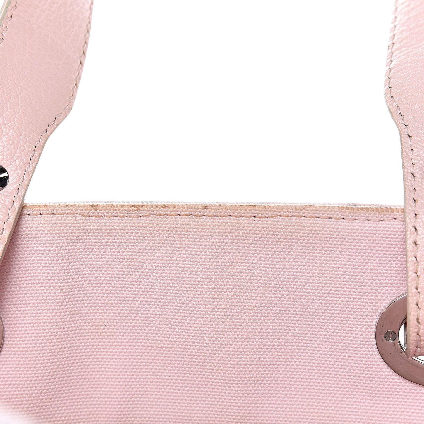 Coated Canvas Quilted Small Paris Biarritz Tote Pink