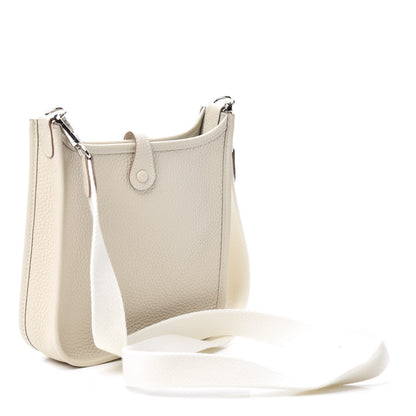 Hermes Taurillon Clemence Evelyne TPM Craie 3 of 9