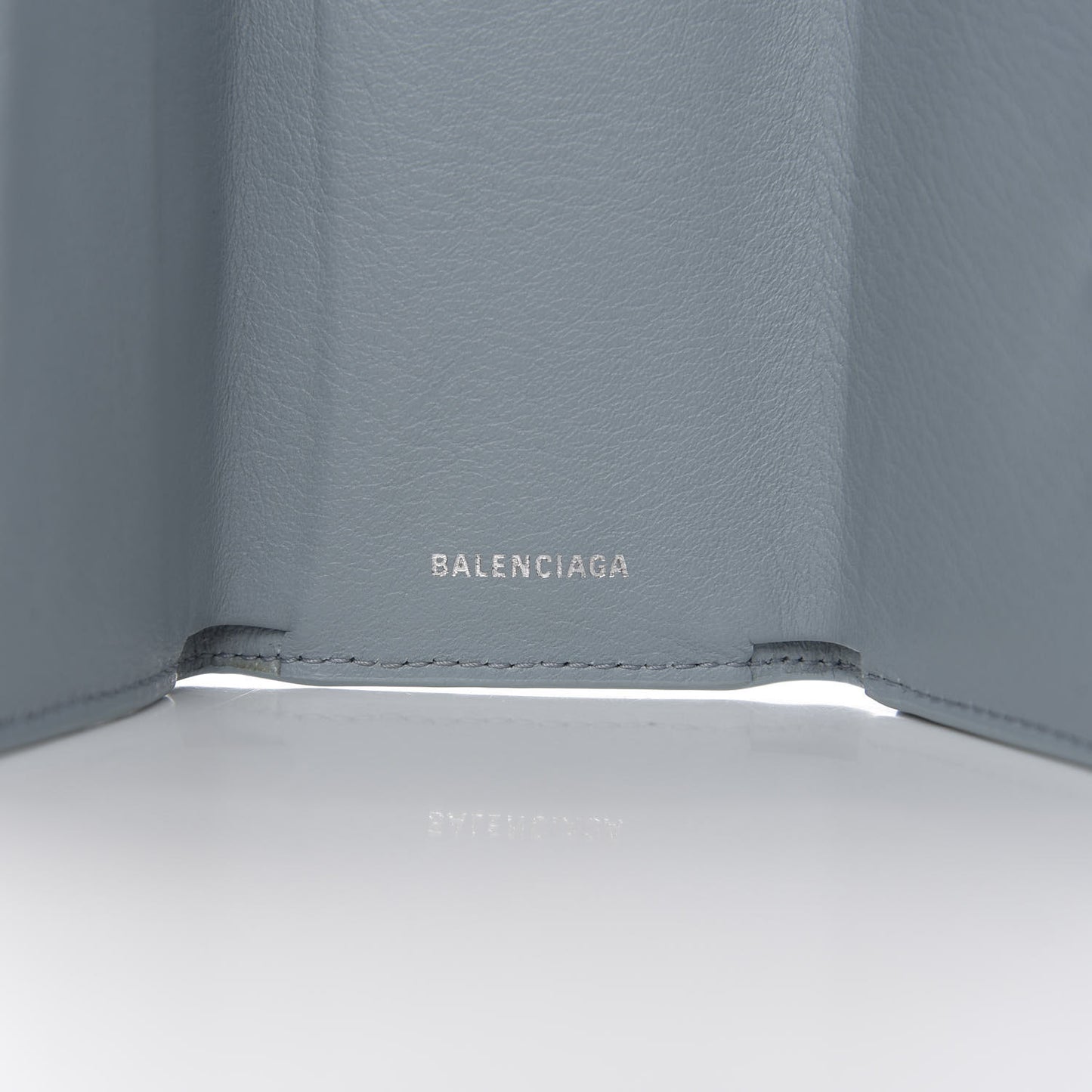 Calfskin Mini Papier Wallet Cyclade