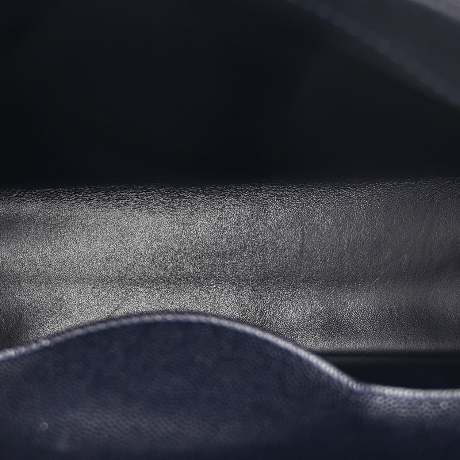 Chanel Caviar Quilted Small Shopping Tote Navy Blue 6 of 11