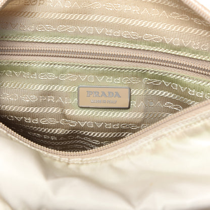 Prada Tessuto Nylon Vela Double Buckle Messenger Bag Sabbia 8 of 9