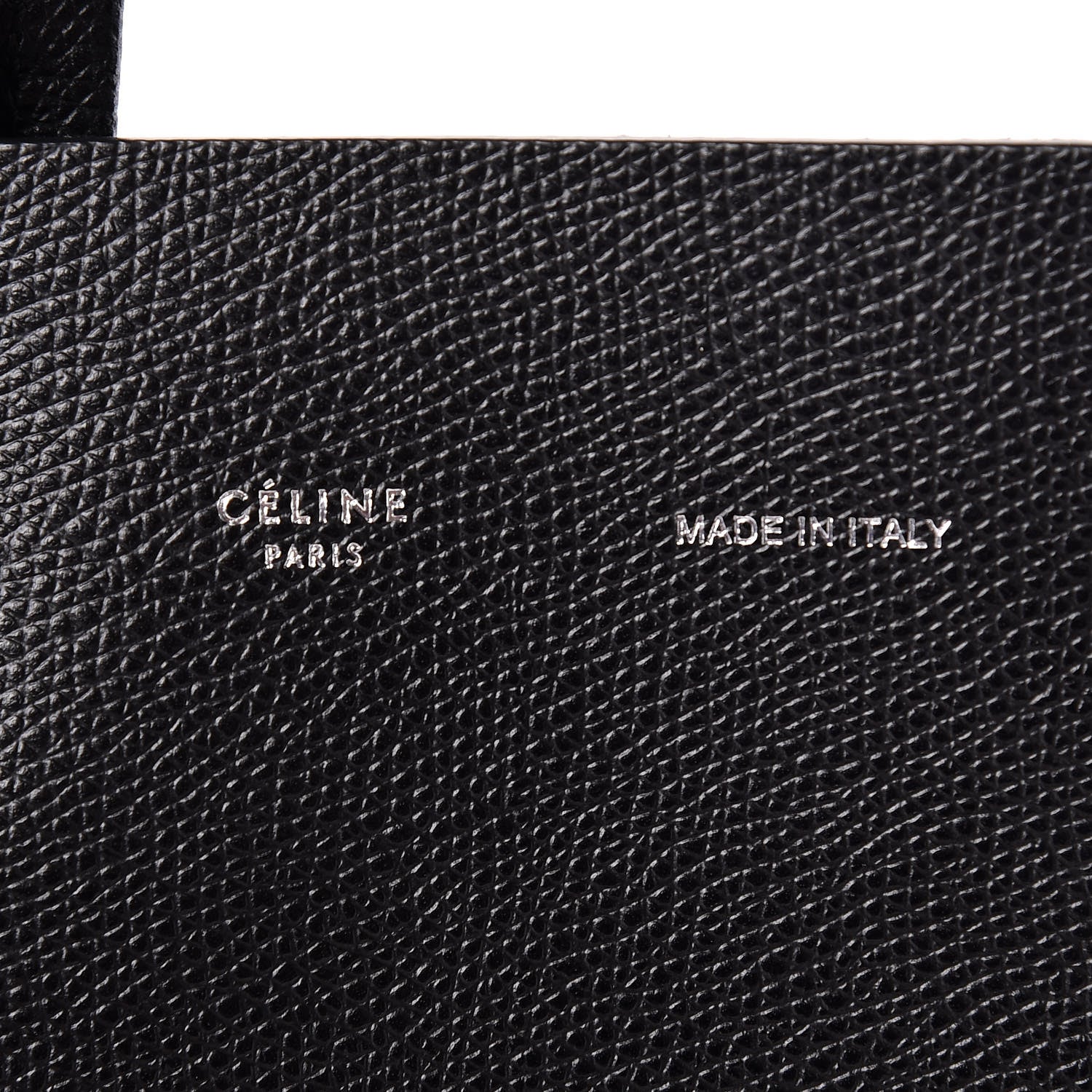 Celine Grained Calfskin Small Vertical Cabas Black 7 of 15