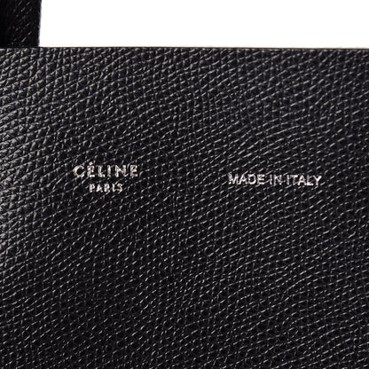 Celine Grained Calfskin Small Vertical Cabas Black 7 of 15