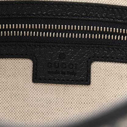 Gucci GG Supreme Monogram Textured Dollar Calfskin Web Small Jackie 1961 Hobo Beige Blue 6 of 10