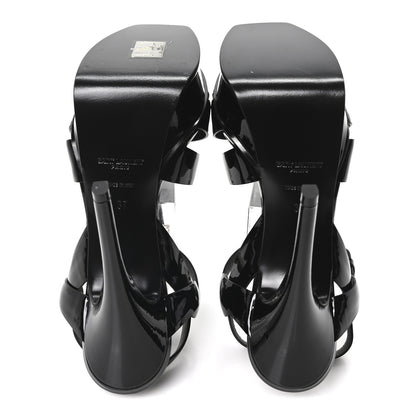 Saint Laurent Patent Tribute 105 Platform Sandals 37 Black 6 of 9