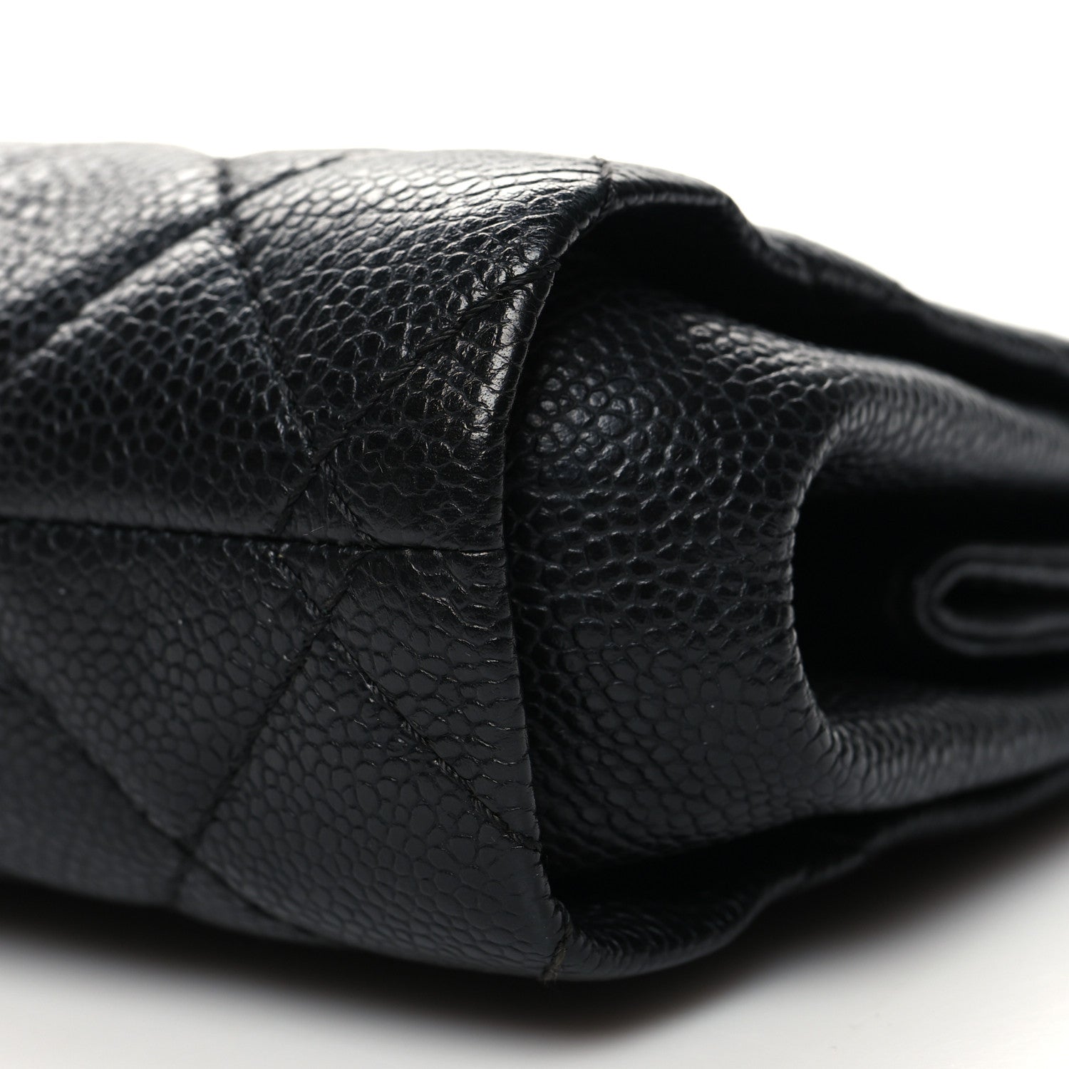 Chanel Caviar Quilted CC Clutch Pochette Black 10 of 10
