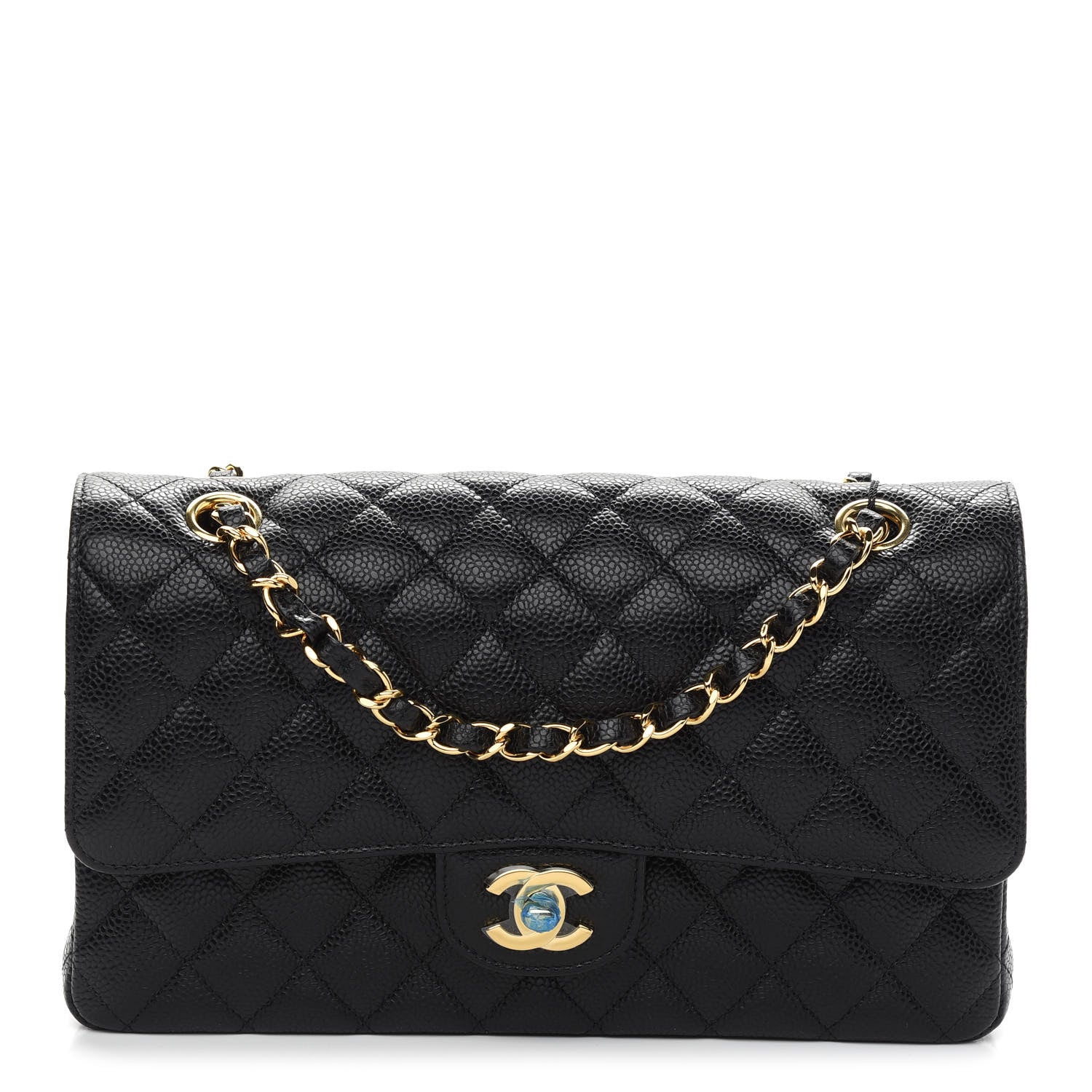 Chanel Caviar Quilted Medium Double Flap Black 1 of 8