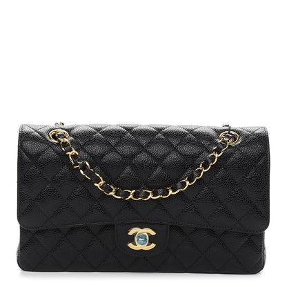 Chanel Caviar Quilted Medium Double Flap Black 1 of 8