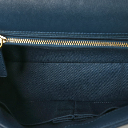 Chanel Caviar Quilted Small Coco Handle Flap Blue 5 of 10