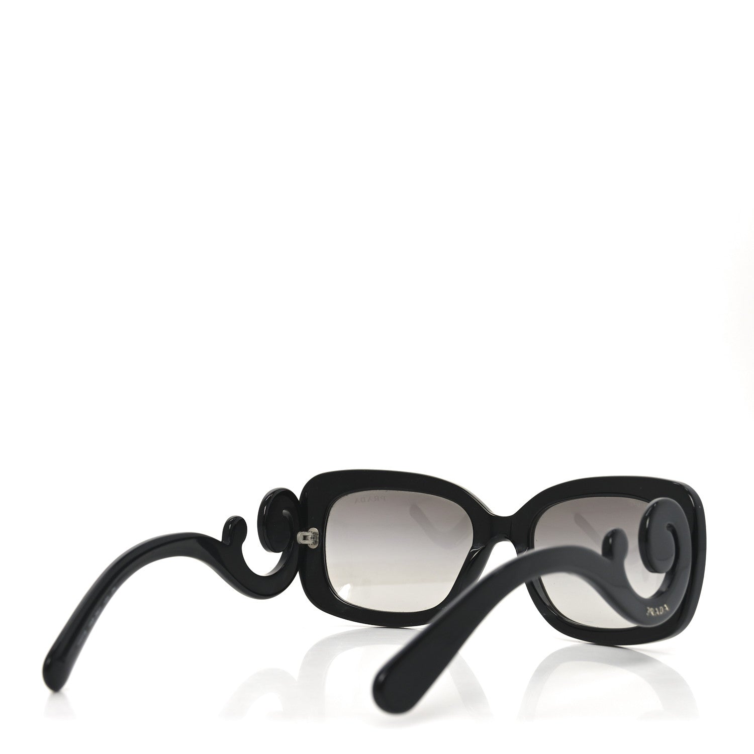 Prada Acetate Baroque Sunglasses SPR 27O Black 7 of 12