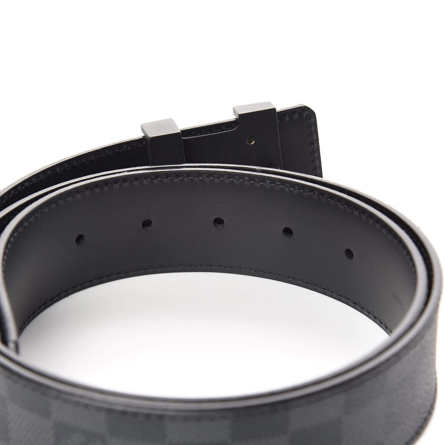 Louis Vuitton Damier Graphite LV Initiales Belt 90 36 4 of 9