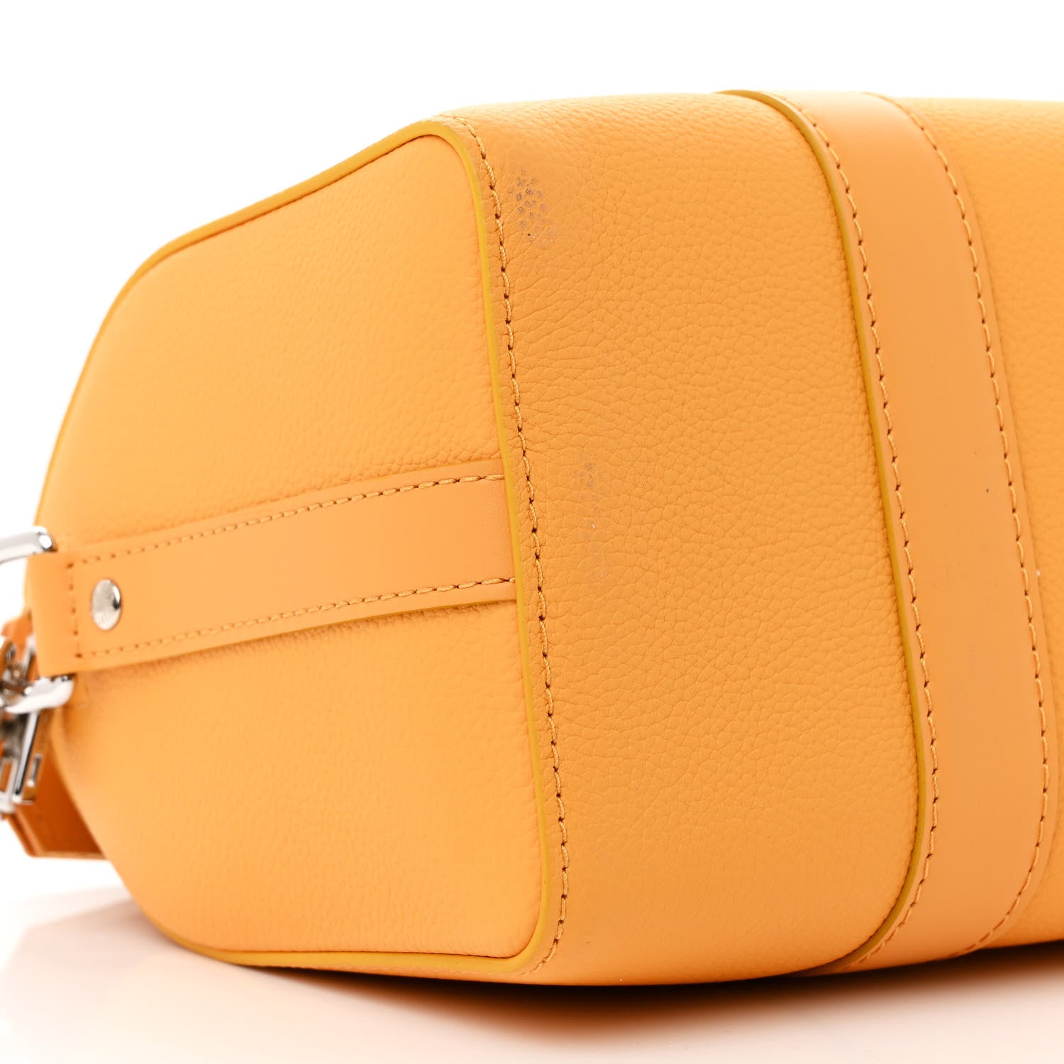 Louis Vuitton Grained Calfskin Aerogram City Keepall Safran Yellow 8 of 9