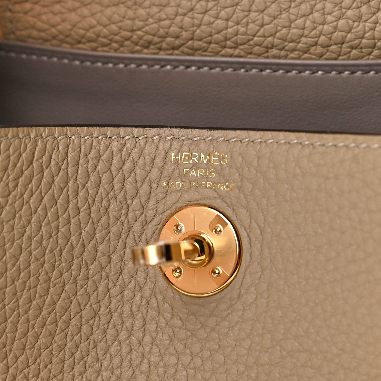 Hermes Taurillon Clemence Mini Lindy 20 Trench 5 of 10