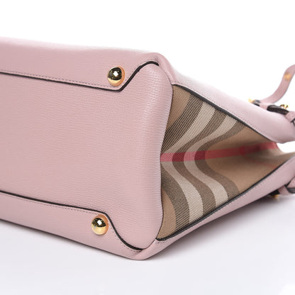 Burberry Derby Calfskin House Check Medium Banner Tote Pale Orchid 10 of 12