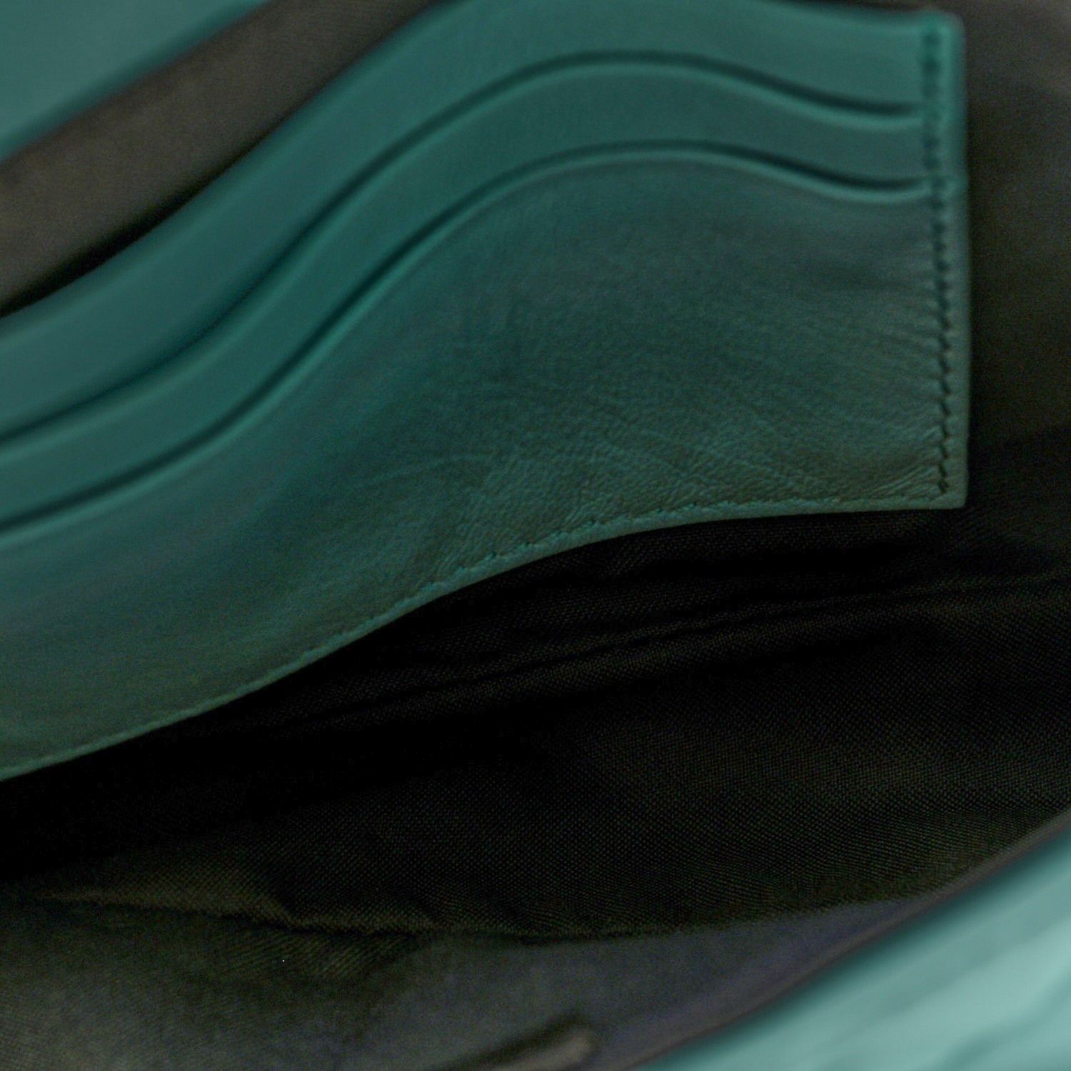 Fendi Nappa FF 1974 Embossed Mini Baguette Menta 5 of 9