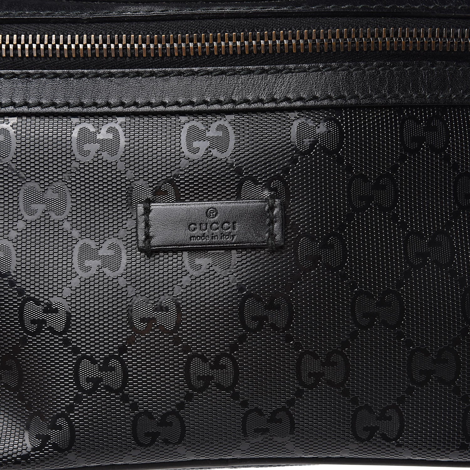 Gucci Imprime Monogram Belt Bag Black 10 of 10