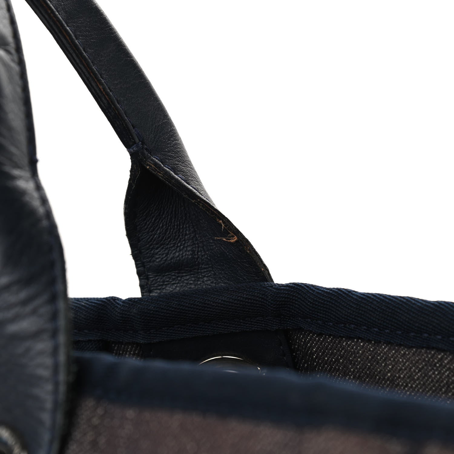 Chanel Denim Large Deauville Tote Dark Blue 13 of 15