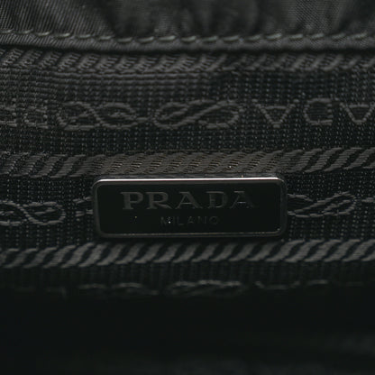 Prada Saffiano Tessuto Nylon Vela Bucket Wristlet Black 6 of 6