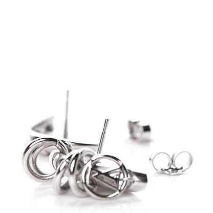 Louis Vuitton Brass Bionic Earrings Palladium 3 of 4