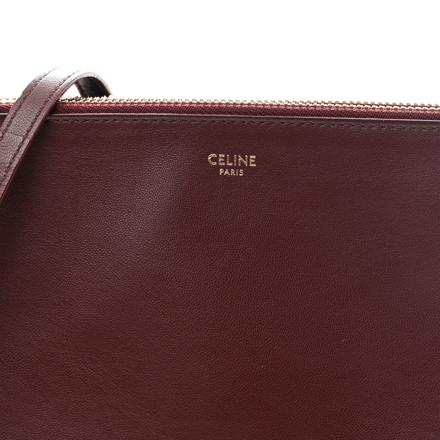 Lambskin Small Trio Crossbody Bag Burgundy