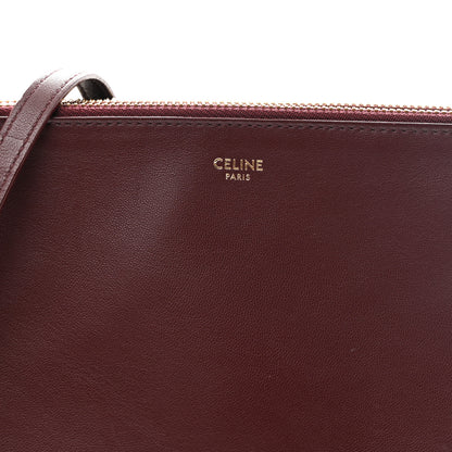 Celine Lambskin Small Trio Crossbody Bag Burgundy 10 of 12
