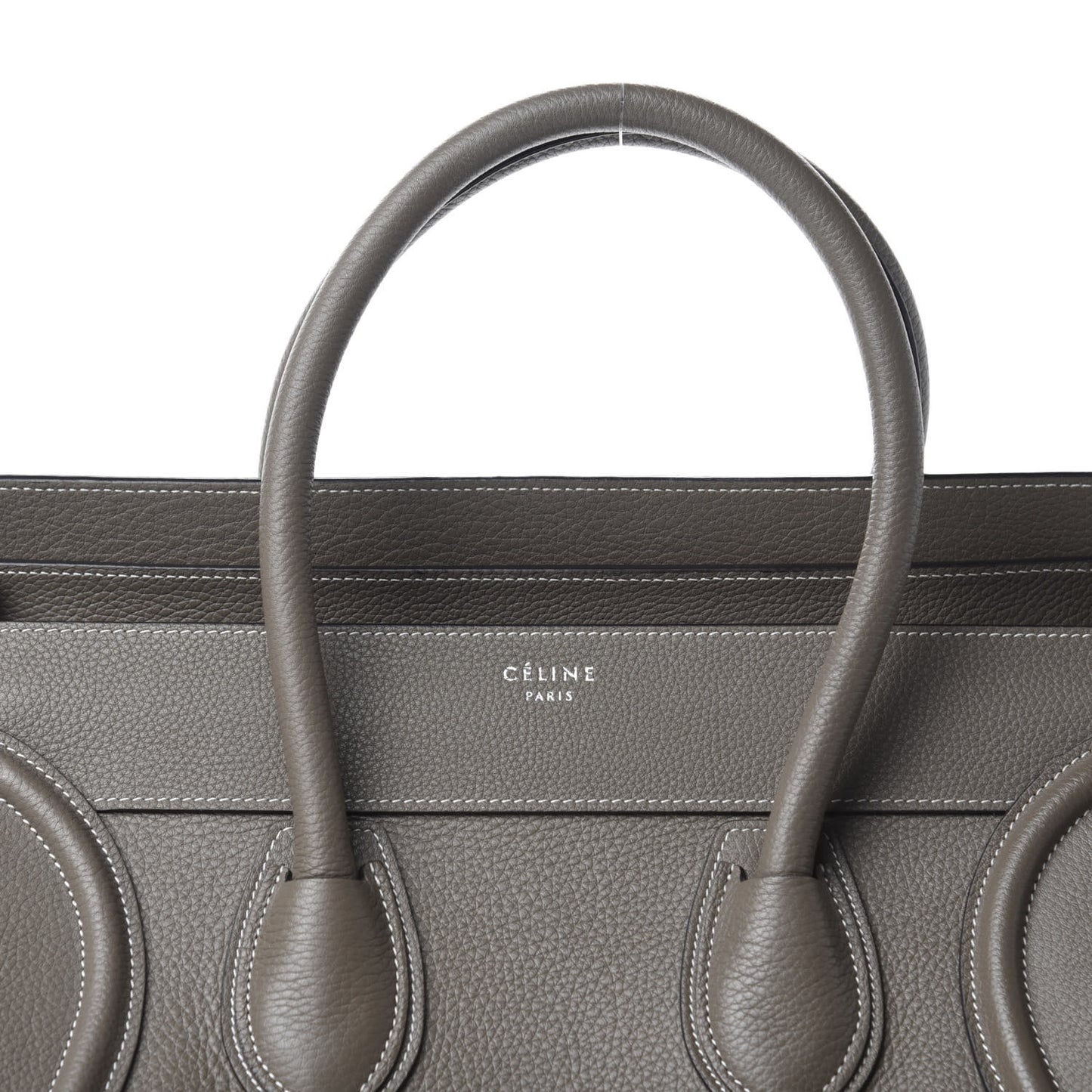 Drummed Calfskin Mini Luggage Souris