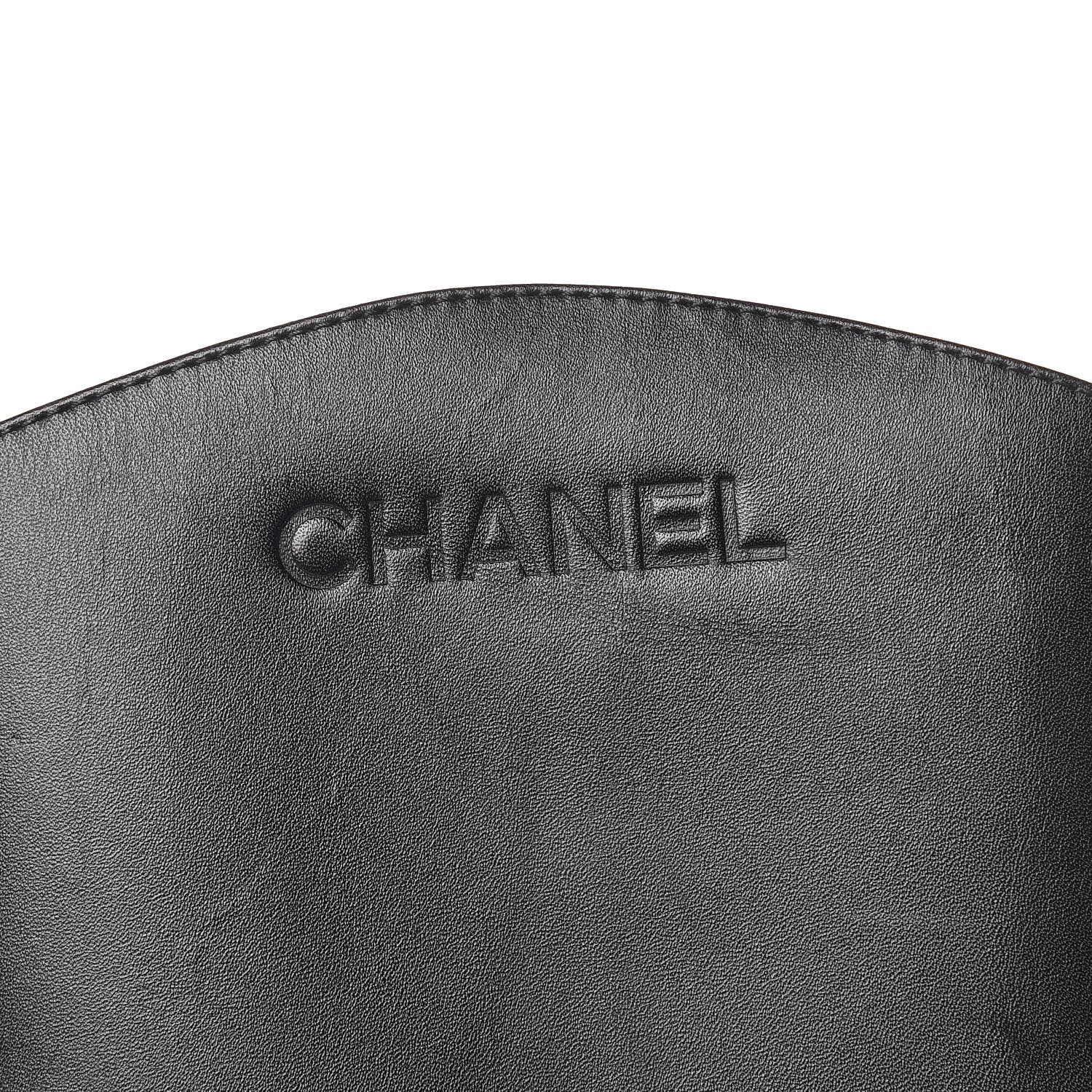 Chanel Calfskin Knee High Boots 38 Black 5 of 13