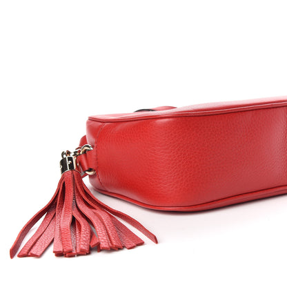 Gucci Pebbled Calfskin Small Soho Disco Bag Tabasco Red 3 of 10