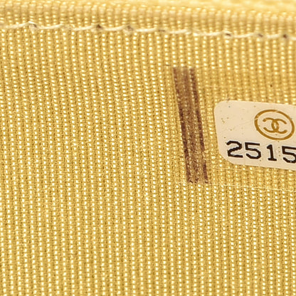Chanel Lambskin Quilted Small Zip Around Wallet Yellow 8 of 13