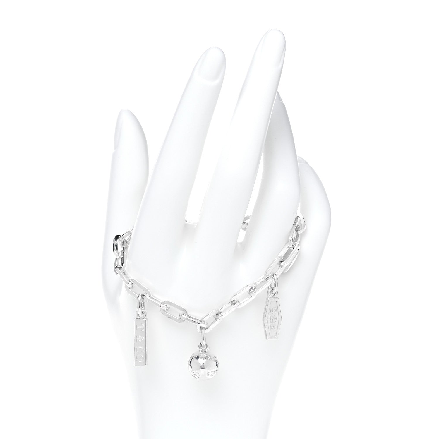 Tiffany Sterling Silver 1837 Charm Bracelet 2 of 7