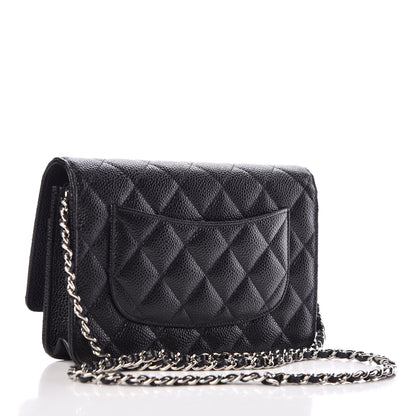Chanel Caviar Quilted Wallet On Chain WOC Black 3 of 9