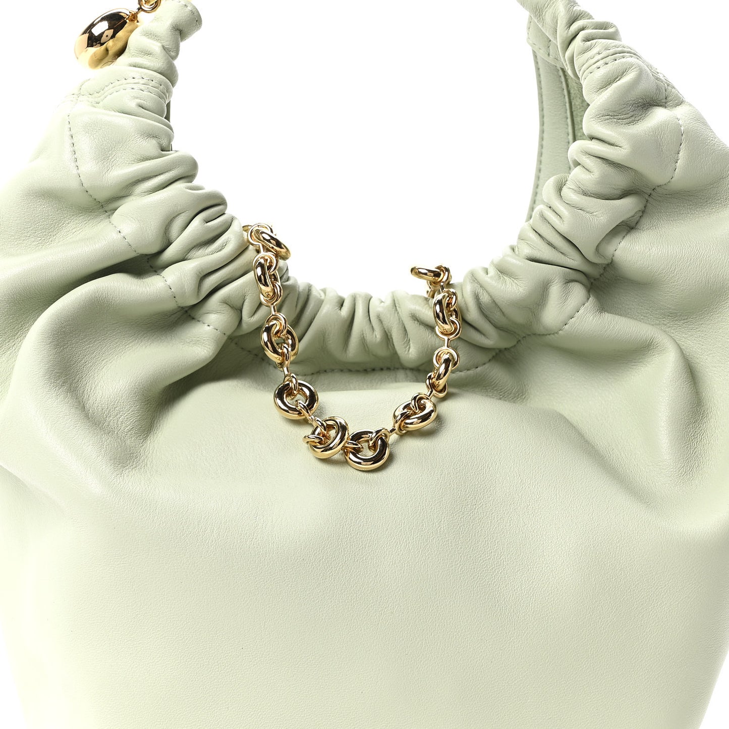 Mellow Nappa Lambskin Small Squeeze Bag Spring Jade