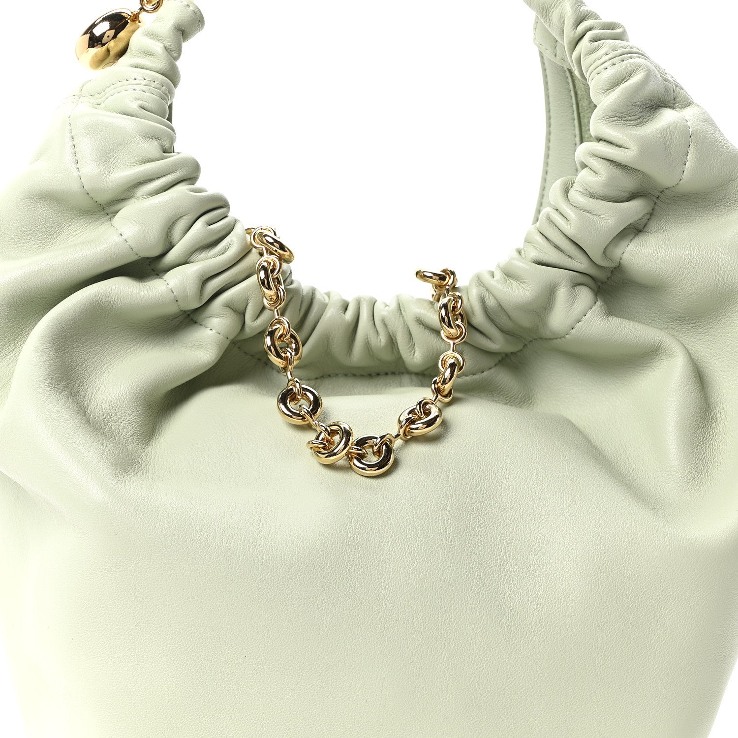 Loewe Mellow Nappa Lambskin Small Squeeze Bag Spring Jade 7 of 9