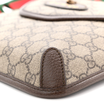 Gucci GG Supreme Monogram Web Medium Neo Vintage Flap Messenger Bag Beige New Acero 10 of 10
