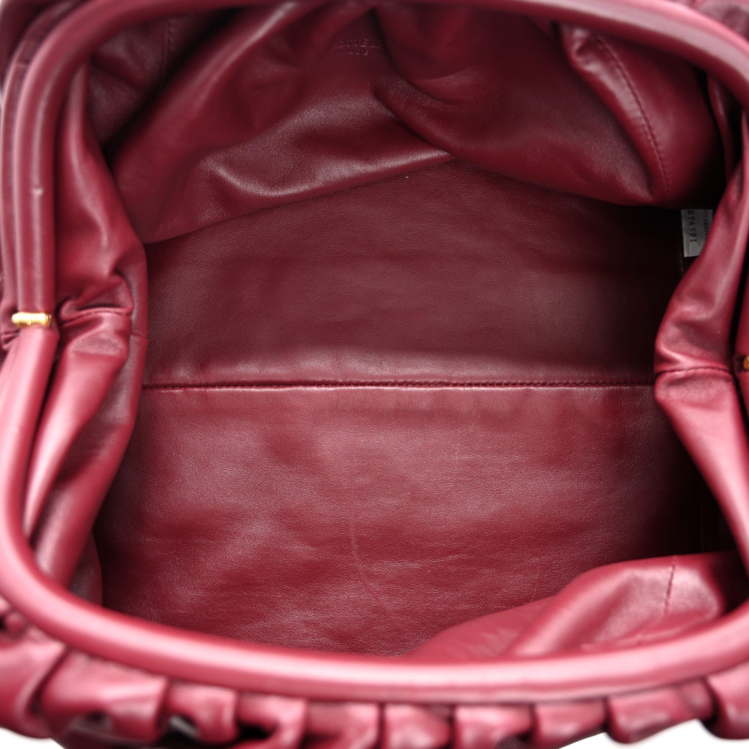 Bottega Veneta Smooth Butter Calf The Pouch Oversized Clutch Bordeaux 5 of 11