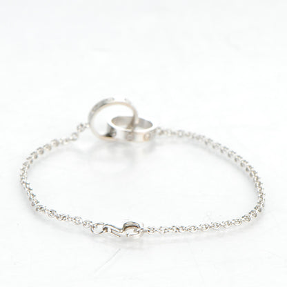 Cartier 18K White Gold Interlocking LOVE Bracelet 3 of 13