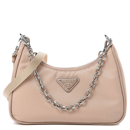 Prada Tessuto Nylon Saffiano Mini Re-Edition 2000 Shoulder Bag Cammeo 1 of 10